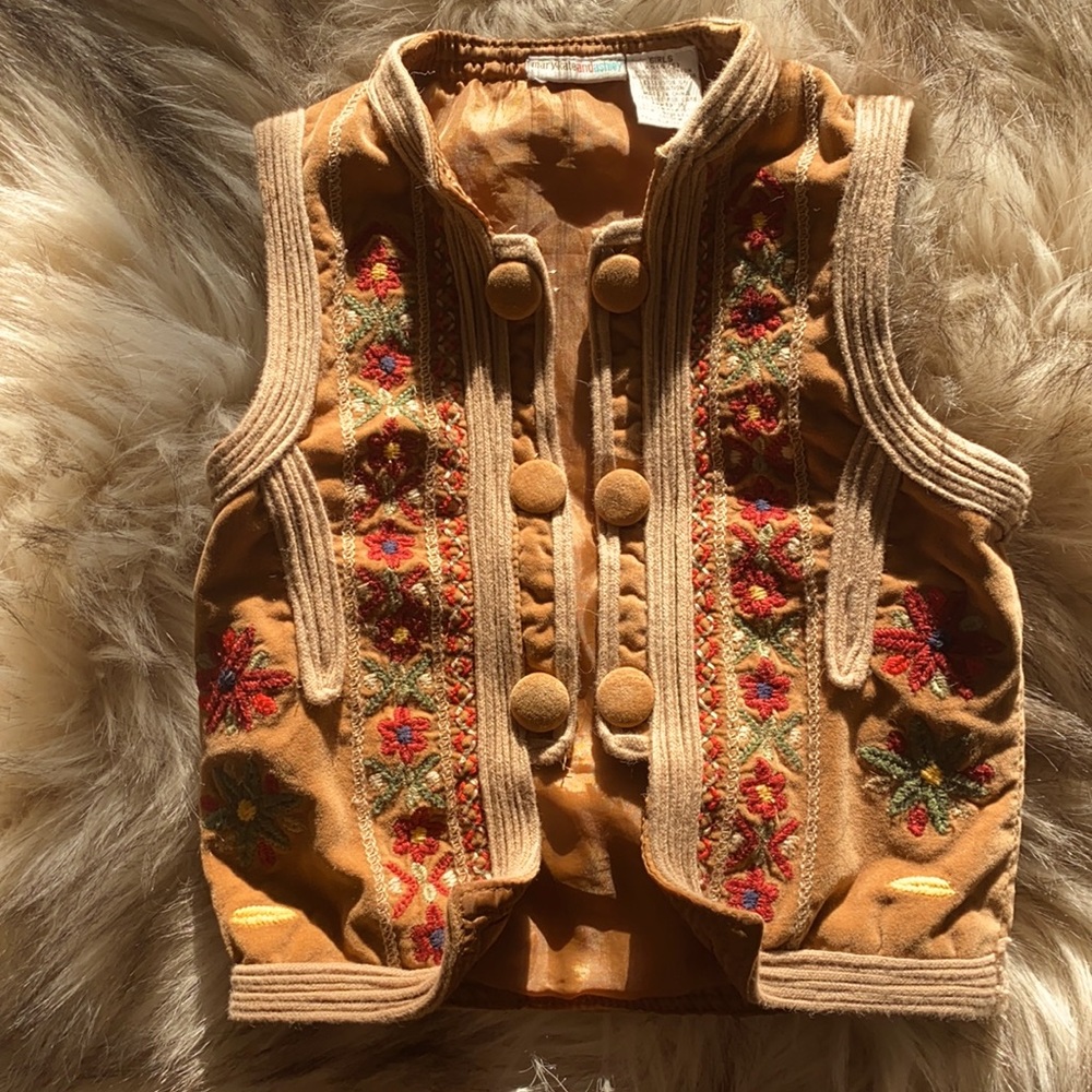 Mary Kate & Ashley Olsen kids vintage boho vest